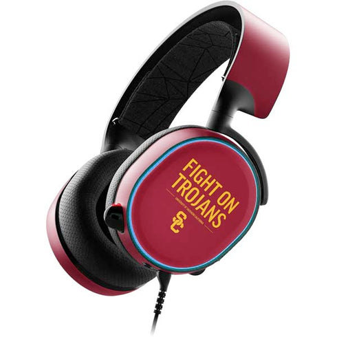 University of Southern California Fight On Trojans Red SteelSeries Arctis 3 Skin